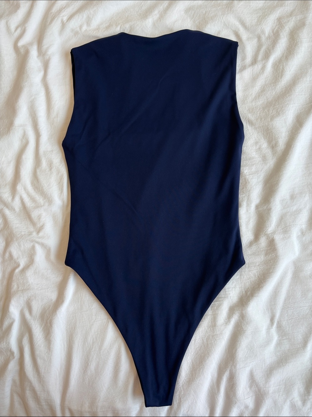 L|C Lizette Collection Medium Navy Square Neck Bodysuit - Picture 7 of 8